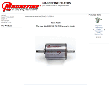 Tablet Screenshot of magnefinefilters.com
